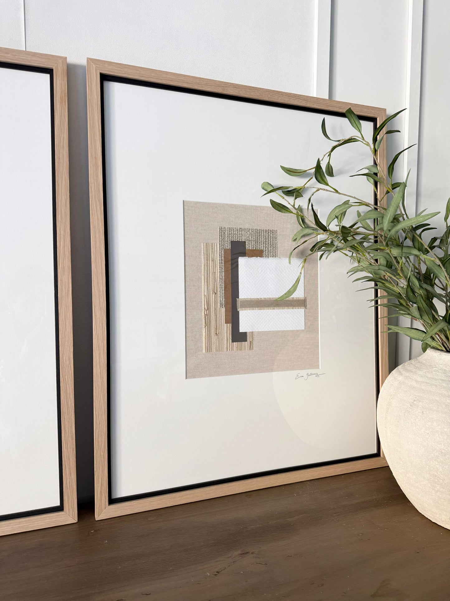 Tríptico Raffia and linen - NEW EDITION